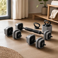 Adjustable Dumbbell Set Non-Roll Weights Non-Slip for Home Gym, Beginners