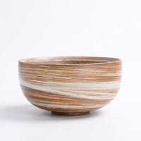 Japanese Ceramic Rice Bowl, Rusted Glaze, 12-12.9cm
