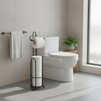 Floor Standing Bathroom Tissue Holder Modern for Guest Room