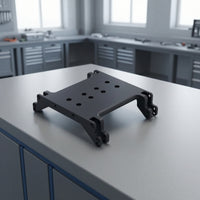 Gearbox Base Plate CNC Machined Gearbox Mount with Brackets Low-Center-of-Weight Distribution RC Crawler Chassis Plate for Drivetrain Swaps
