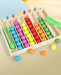 Wooden Color Sorting Toy for Kids Ages 4-6