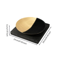 Fruit Tray with Stone Base Minimalist for Living Room