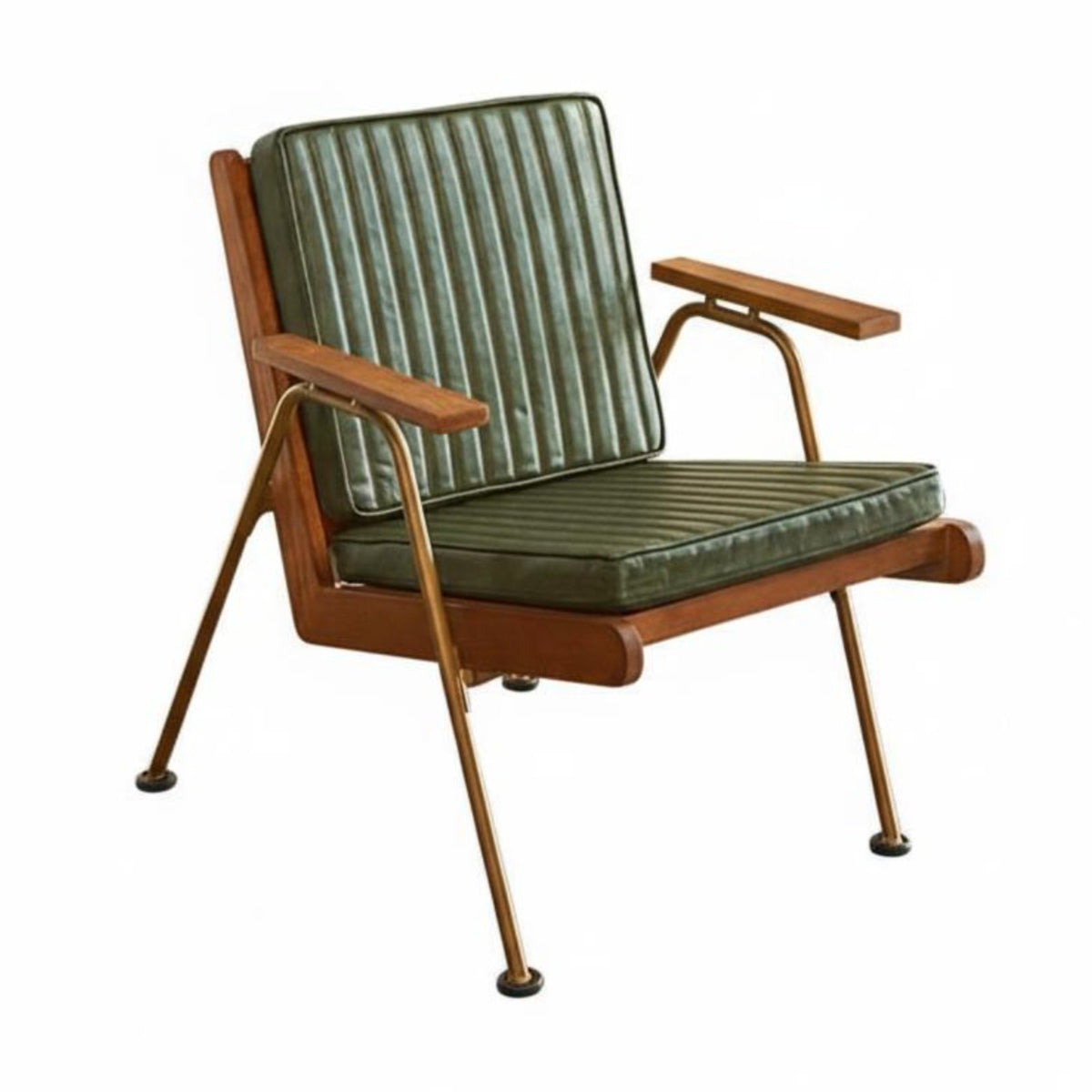 Minimalist Iron Armchair Mechanical & Aesthetic Single Sofa Retro Artistic Design Light Luxury for Homeowners, Adults, Cafe