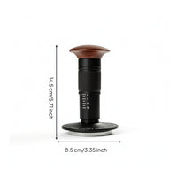 Coffee Tamper with Pressure Scale Consistent Coffee Tamper Knurled for Espresso Lovers, Baristas