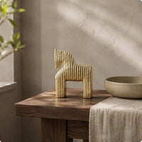 Minimalist Horse Sculpture Gift Idea Abstract Horse Statue Indoor Outdoor Use Home Decor for Living Room, Entryway, TV Cabinet
