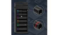 6 Pieces 1/2-Inch Drive Metric Socket Set Chrome Vanadium Metric Deep Well Socket Set Tools Cr-V Compact for Mechanics