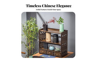 Multi-Tier organizer with Drawer Space-Saving Desk Shelf Multifunctional for Vanity