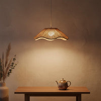 Woven Hat Lampshade Rustic Elegance Influenced Woven Lamp Shade Creates Warm Ambiance Rustic Light Fixture Shade for Tea Room, Study