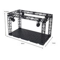 DIY Hangar Display Base Color Changing Lights Light-up Display Stage Modular Design Action Figure Concert Stage for Diorama Building, Toy Photography