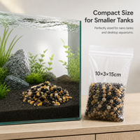 Natural Black Iron Gallbladder Sand for Aquarium Landscaping, Turtle Tanks, and Fish Color Enhancement