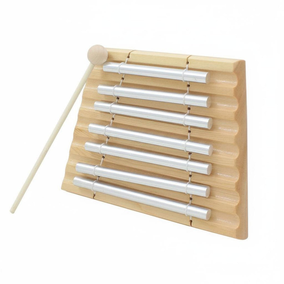 7 Tone Hand Chime Easy to Play Aluminum Tone Bar Includes Mallet Percussion Instrument for Home Practice