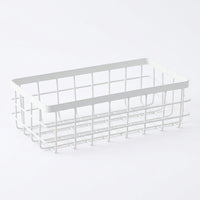 Storage Baskets for Shelves with Iron Wire Metal Frame for Kitchen Wall Hanging and Desktop Organizer, Minimalist Design Style