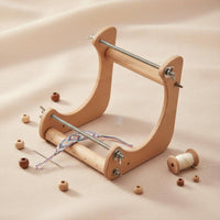 Wooden Bead Weaving Loom Beginner Friendly Cross Stitch Support Stand