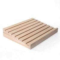 Bakery Display Tray Smooth Slatted Bread Tray Natural Wood for Buffets, Bakers