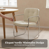 Upholstered Shell Chair Modern Design Seating Furniture Minimalist design Ergonomic spinerest for Homeowners, Adults, Bedroom