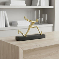Gold Figure Vino Rack Luxury Style Abstract Vino Display Stand Home Decor for Hotel, Bar, Restaurant