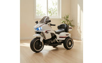 Push-Along Motorcycle Three-Wheel Motorcycle with Headlights Slip-Resistant Electric Push-Along with Backrest for Sidewalk, Playroom