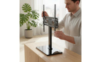 Height Adjustable Tv Stand No Drill Desktop Tv Bracket Easy Installation Tabletop Television Mount