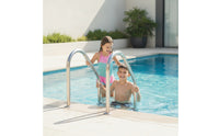 Stainless Steel Pool Ladder Slip-Resistant Pool Ladder with Handrails Heavy Duty