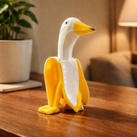Banana Duck Figurine Decorative Banana Duck Sculpture Freestanding