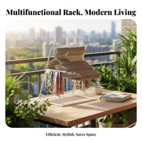 Adjustable over-the-Railing Airer Space-Saving Hanging Rack multipurpose Use