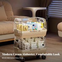 Multi-Tier Rolling Mobile Organizer with Wheels Multi-Tier Rolling Container