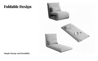 Foldable Design Adjustable spinerest Lounger Multi-Functional Adjustable Floor Lounger Thick padding Sleeper Chair Thickly Padded for Students, Adults, Bedroom, Bay glazed opening, perusing alcove, Living Room