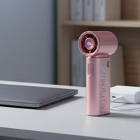 Bladeless Handheld Fan Rechargeable Cooling Device Quiet for School, Kids