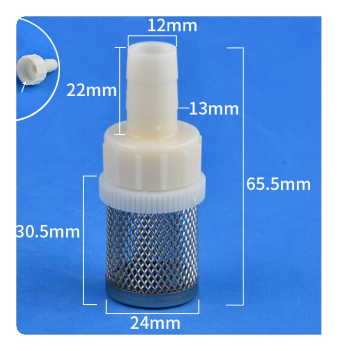 Water Pump Intake Filter Sediment Filtration Hose Inlet Filter Screen for Pond