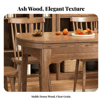 Expandableable Round Table Expandable Design Home Furniture Space-Saving Built-in Lazy Susan for Adults, Dining Room