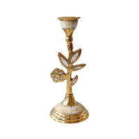Brass Candle Holder, Retro Aesthetic for Home Decor & Business Gifts