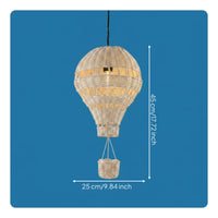 Woven Bamboo Hanging Light Easy Installation Bamboo Hanging Light for Balcony