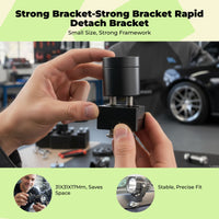 Aluminum bracket, quick release