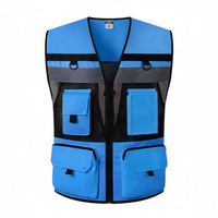 Lightweight Reflective Safety Vest Long-Lasting High Visibility Construction Vest 3D Ergonomic Fit for Road Workers, Traffic Controllers, Cyclists, Roadside, Nighttime