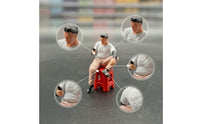 Seated Figure with Stool Painted Figurine Mini for Hobbyists