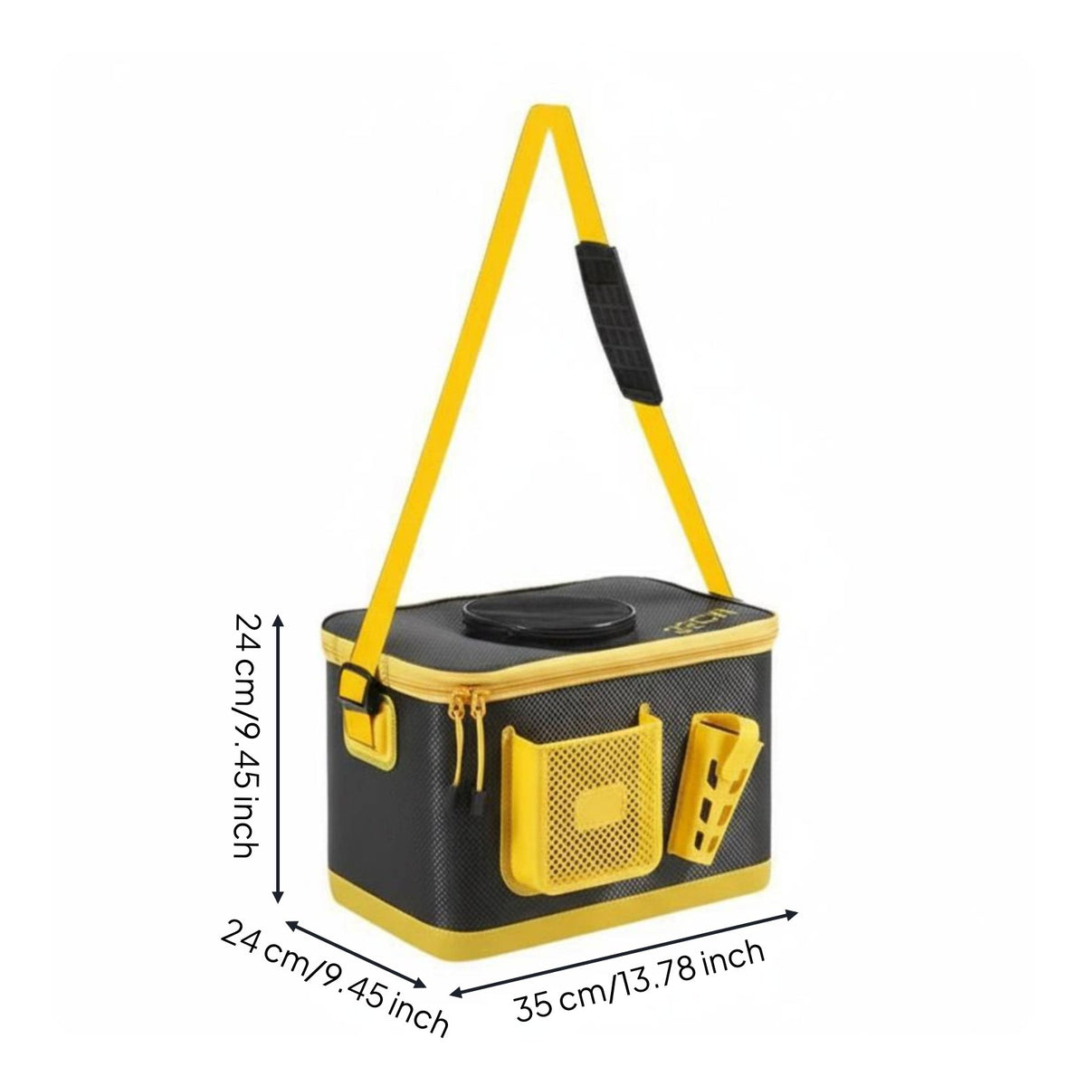Fishing Bucket Leak-Resistant Portable Live Fishes Container Pump Port Foldable Fishing Bucket for Anglers