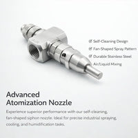 Stainless Steel Self-Cleaning Spray Nozzle, 1/4 Inch Misting Nozzle, Industrial Misting Spray Head,  - Industrial, Functional
