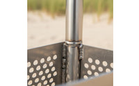 Stainless Steel Sand Rake Detachable Design Outdoor Tool Rustproof for Garden
