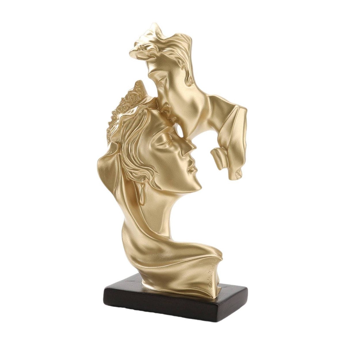 Modern Abstract Couple Statue Elegant Kissing Couple Statue Contemporary