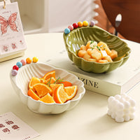 Ceramic Fruit Fork and Bowl Set for Table Decoration