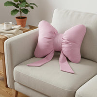 Decorative Bow Pillow Padded Bow Cushion Stitched for Bed