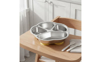 316L Stainless Steel Kids Tray Easy to Clean Children's Tableware for Toddlers