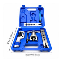 5 Pieces Flaring Tool with Deburring Tool Manual Tube Expander with Case Heavy Duty Tube Expander for Workshop
