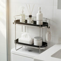 Over-the-Toilet Storage Rack Compact 2-Tier Bathroom Shelf Rustproof