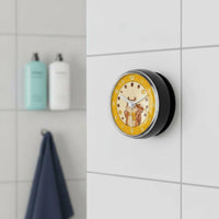 Cartoon Squirrel Clock Compact Size Waterproof Bathroom Clock Battery Powered