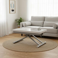 transformable Coffee-to-Dining Table Multi-Functional Household Furniture Space-Saving for People with Small Living areas, Apartment Dwellers, Home