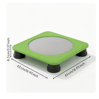 Square Trampolines Low-Profile Rebounder Quiet Jumping Toy for Kids, Young Children, Playroom, Apartment, Home Gym