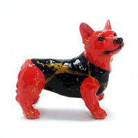 Canine Statue Compact Canine Figurine Charming Dog Statue for Collectors