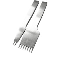 2 Pieces Pricking Iron Leather Marking Tool Sturdy for Leathercraft