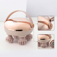 Scalp Massager with Silicone Heads Heated Electric Scalp Massager Ergonomic Portable for Shower, Travel